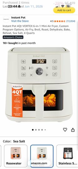Instant pot air fryer mini oven