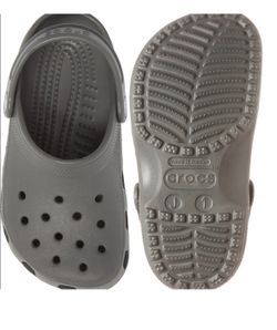 NEW CROCS Big Kid 4 Classic Clog Sandal GRAY Junior 4