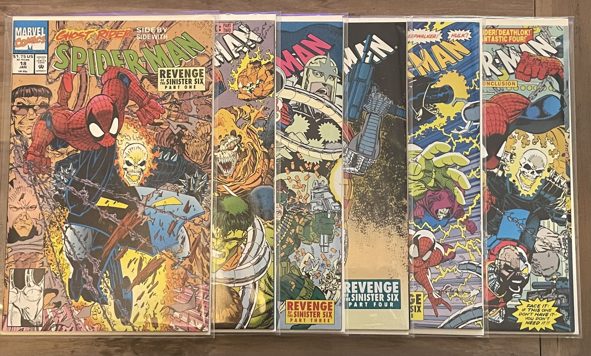 Spider-Man #18-23 Revenge of the Sinister Six Marvel 1992 18 19 20 21 22 23