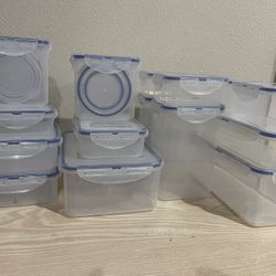 17 Piece All Size Lock &Lock Containers
