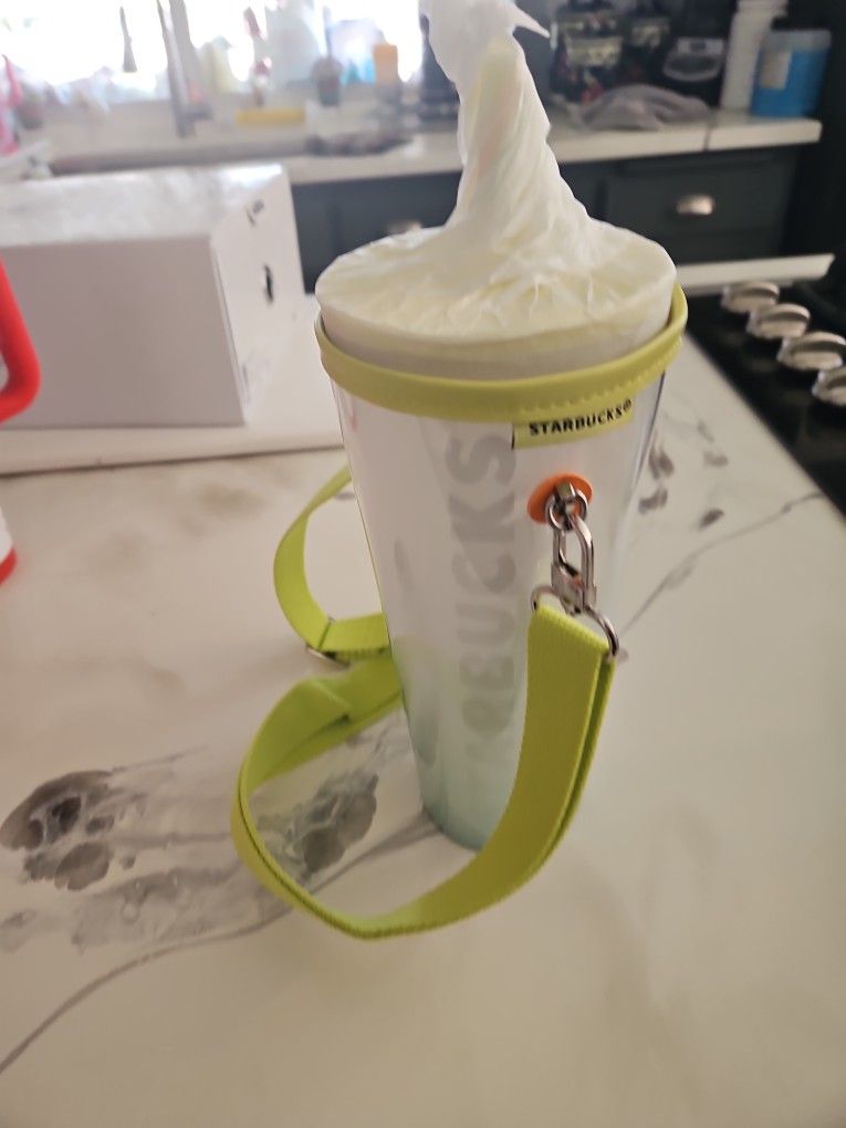 Starbucks Cold Cup with carrying Strap