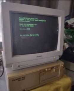 Very rare 1988 Packard bell PB500/XB Chrome pc with games programs original boxes will not separate