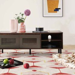 New Dark Walnut 47” Tv Media Console 