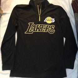 NBA Mens Super Soft Quarter Zip Pullover Sweatshirt Lakers  James Size M 