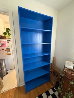 Vintage 1999 IKEA Billy Bookshelf Rare Blue