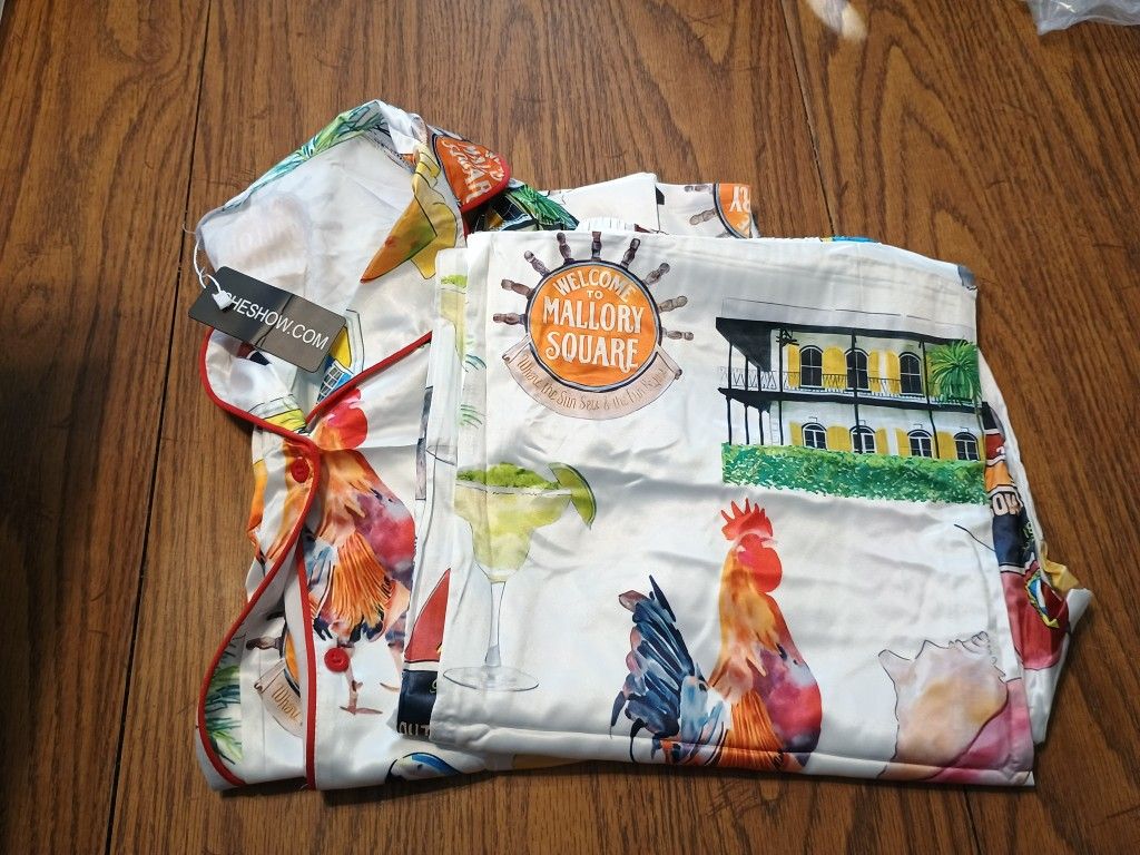 SHESHOW Florida Satin Pajama Set