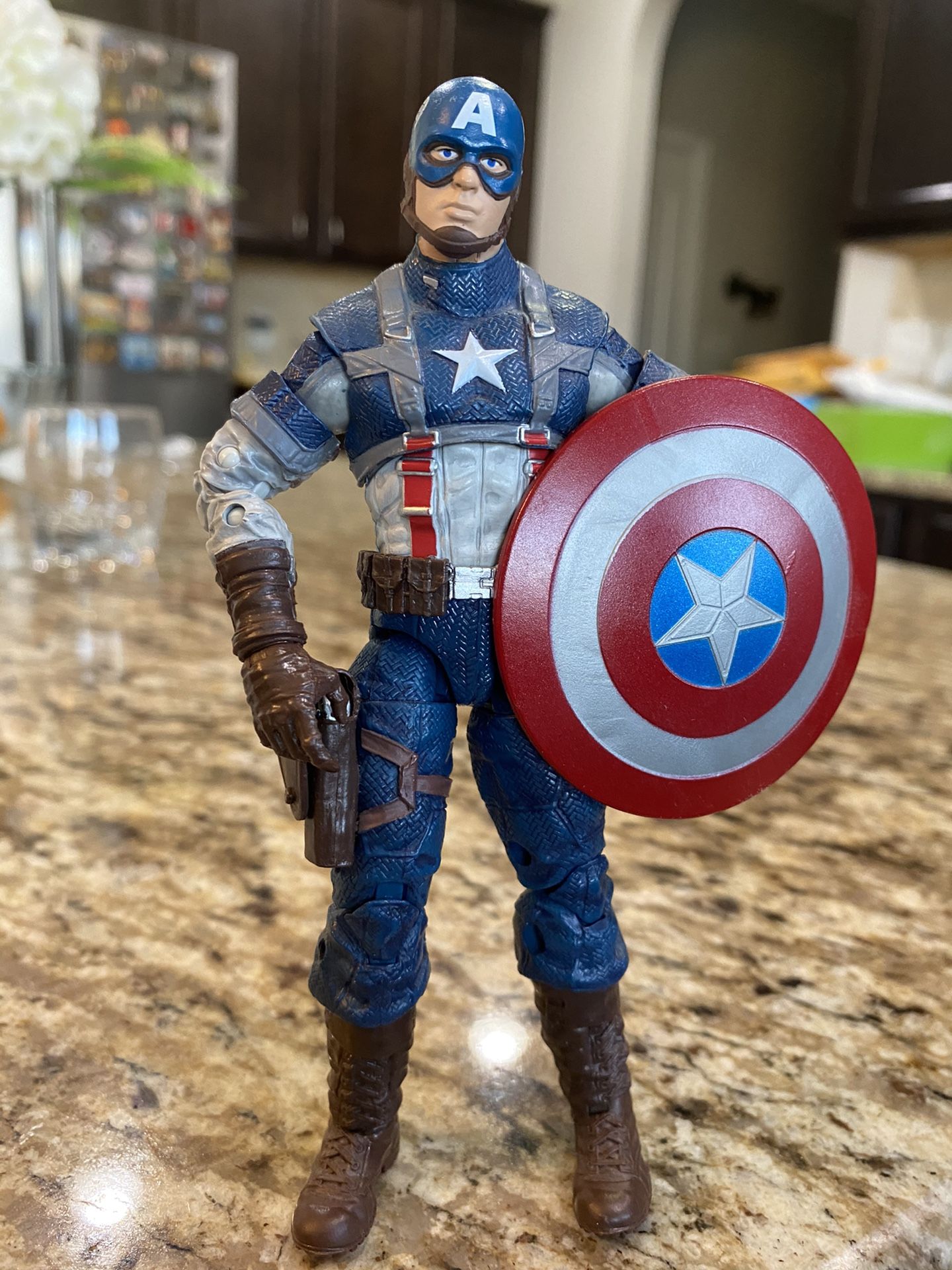 Marvel Legends Hasbro Avengers Mandroid BAF Captain America 6" Action Figure