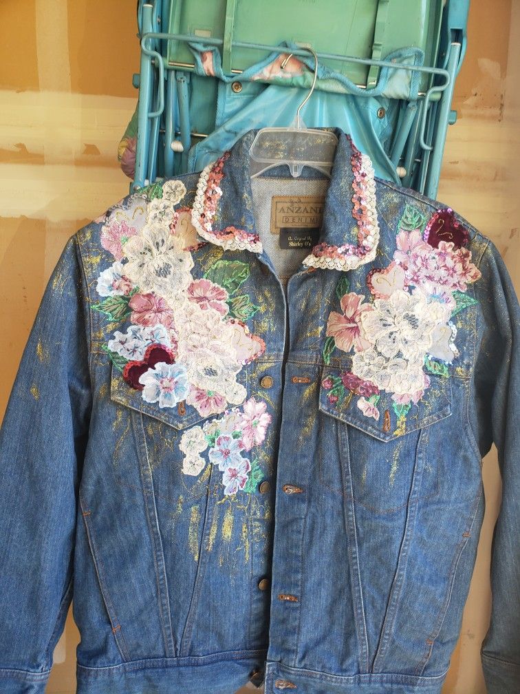 Vintage art denim jacket