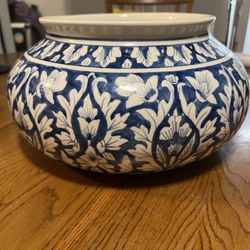 Large Hand Painted Bowl From India