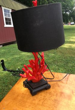 Coral art lamp
