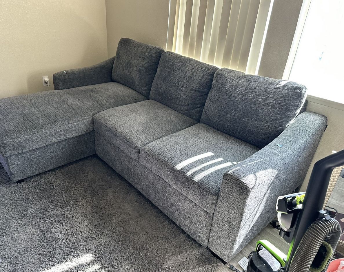 Coddle Aria Fabric Sleeper Sofa with Chaise