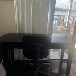 Vintage Hallway Desk With Chair (measurements Are In Pictures)