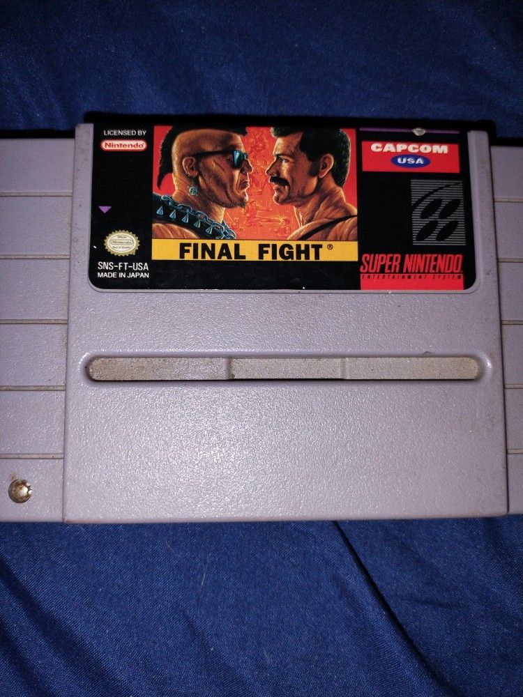 Original Final Fight Super Nintendo Game