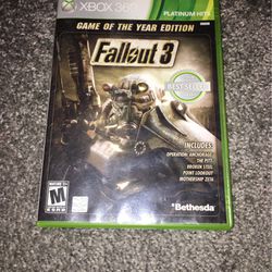 Xbox 360 fallout three game
