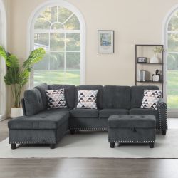 Bed Bath & Beyond Sectional Sofá And Ottoman 