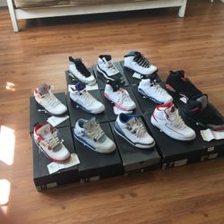 Jordan Retros Size 7y,7.5, 8