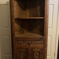 Wood Corner Cabinet 
