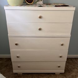 Vintage Refinished Tallboy Dresser