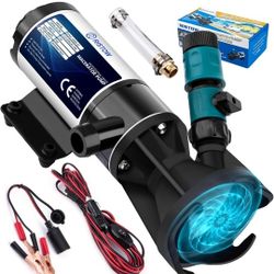 RV Macerator Pump 12V/12GPM Waste Water Pump Self-Priming Sewer Pump Quick