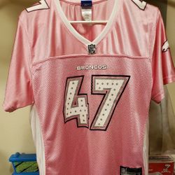 NFL Denver Broncos John Lynch#47 Reebok Jersey Size Women 2XL 