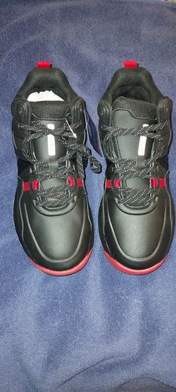 Red And Black Shoes for Crews Brakly Shoes Women Size 7 Or Men's Size 5.5