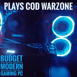 Play Modern Games PC Tower Computer, Ryzen 5 Pro 2400g Overclocked, GeForce 1070ti, 16gb DDR4, NVMe