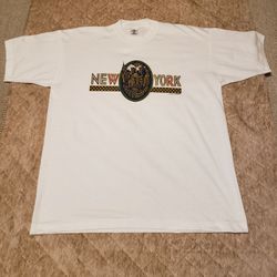 Vintage White New York City T Shirt 