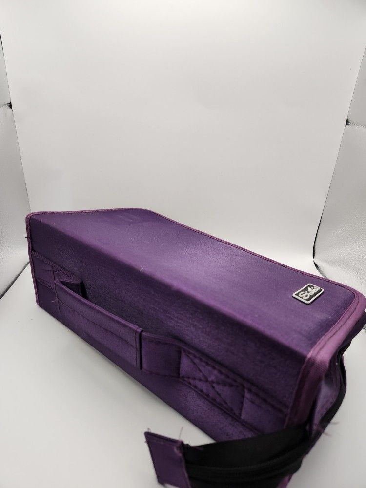 Siveit Purple CD/Dvd/Blue Ray Carry Case Holder - 128 Capacity 