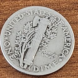 1941  Mercury Dime.  90% Silver