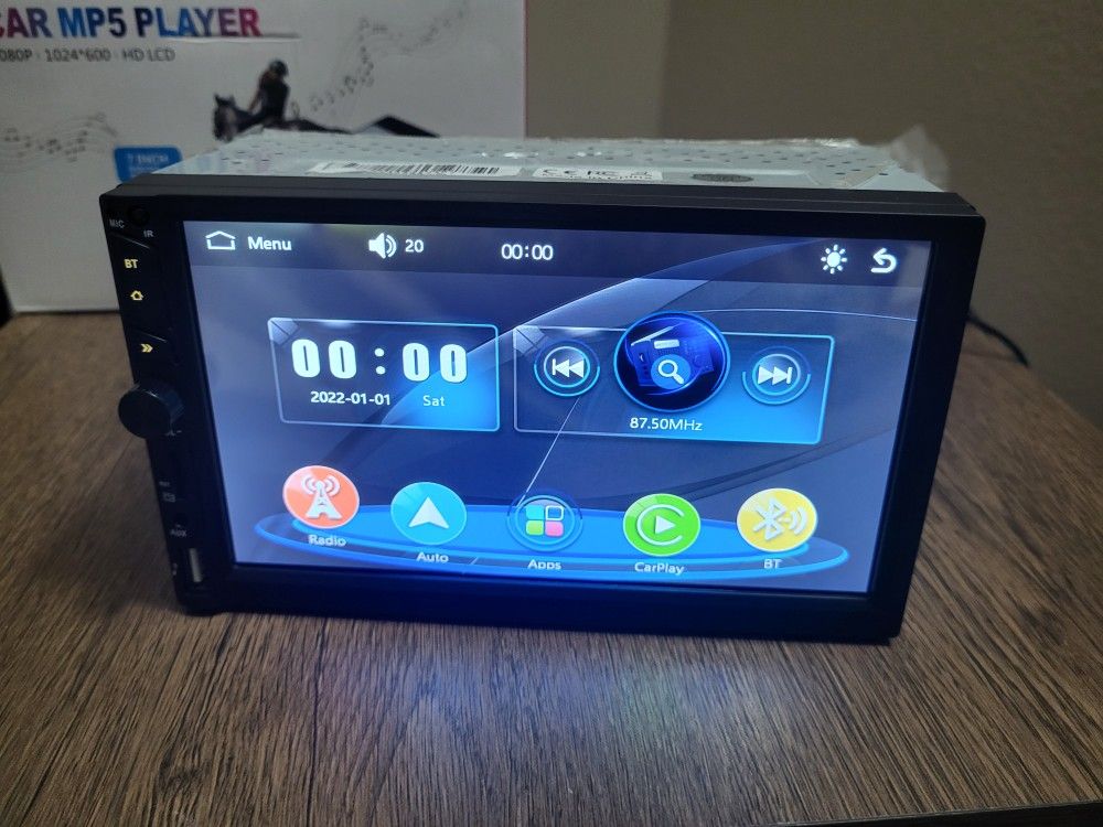 Double Din Car Stereo, CarPlay, Android Auto, Bluetooth