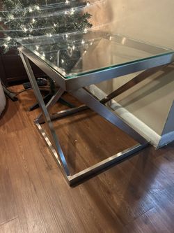 Glass Coffee And End Table