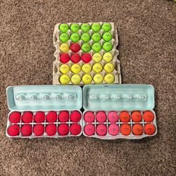 54 Callaway Colored golf balls in great condition 