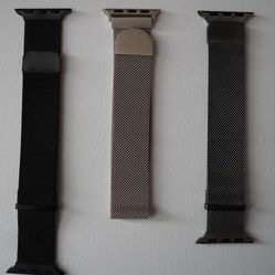 Apple Watch Milanese Loop / Mesh Bands – Set of 3
