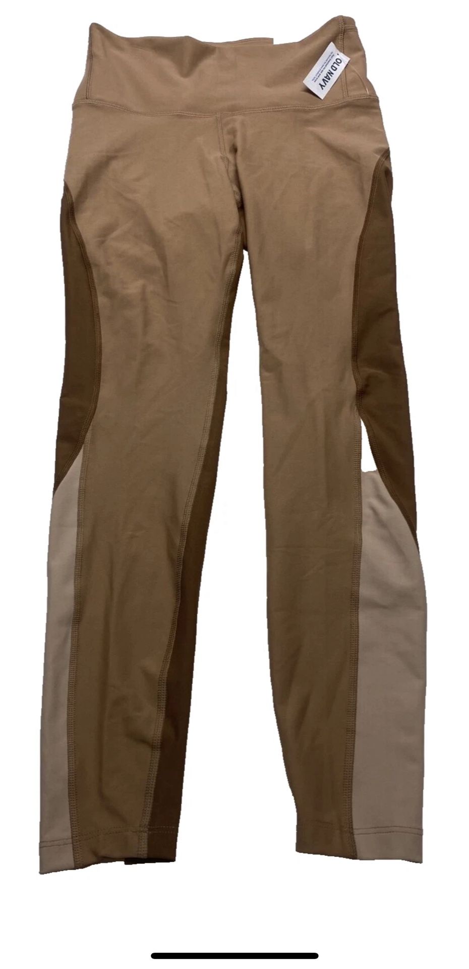 OLD NAVY WOMEN'S HIGH RISE LEGGINGS 7/8 ANKLE POWERSOFT BROWN SIZE S