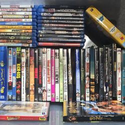 Box Of DVD And Blu-ray Movies 