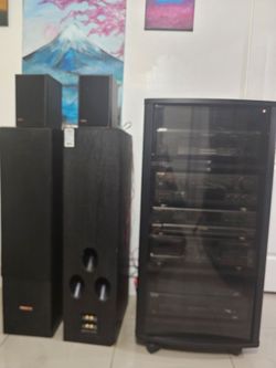 Complete Vintage Modular Technics System in Rack and Pinnacle Towers