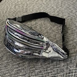 Fanny Packs Metallic Chrome Raver Pouch