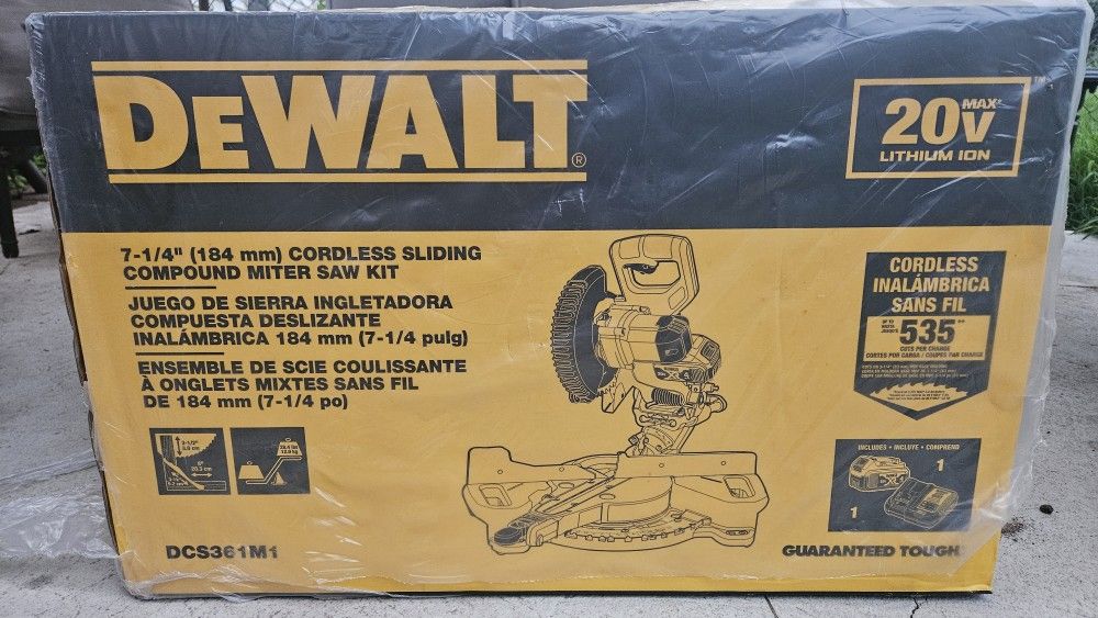Dewalt 20V Max Compound Miter Saw 7 1/4"