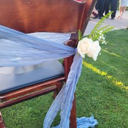 Dusty Blue Chair Cloth