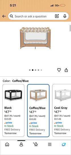 Beige baby playpen