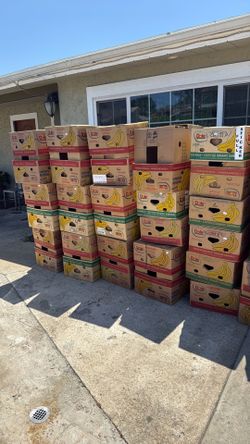 Free clean moving boxes with lids
