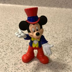 Mickey Mouse in Red Top Hat Small Figurine from EPCOT - 1990s Collectible