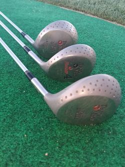 TaylorMade Metal Woods Set - Tour Driver, Tour Brassie, & Burner 4 Wood