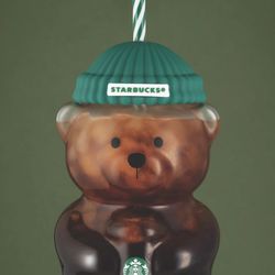 Starbucks Bear Glass Cup