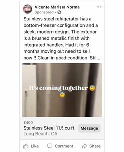 Stainless Steel Bottom-Freezer Refrigerator