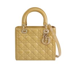 Christian Dior Lady Dior Patent Leather Handbag