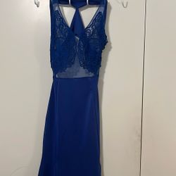 Vestido Azul  Fuerte Medida  S