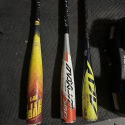 Baseball bats & bag