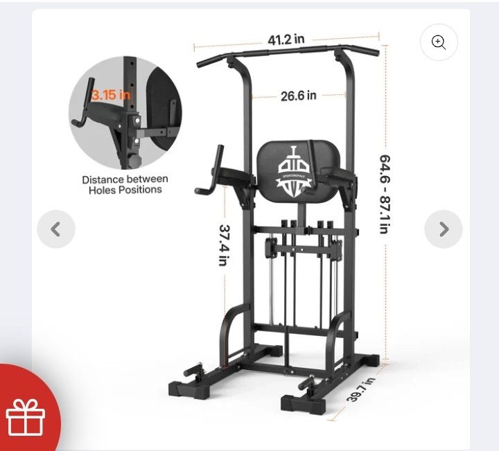 Sportsroyals PT4 Assisted Power Tower Pull-Up Machine