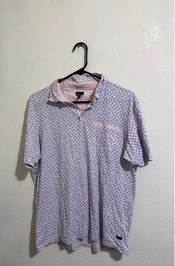 VINTAGE POCKET GOODMAN POLO FLORAL SHIRT SIZE L